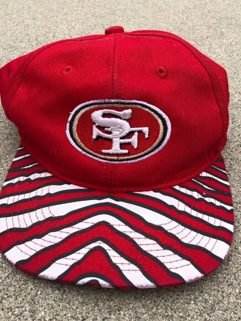 Vintage 90s THE SUPREME CAP San Francisco 49ers Snapback Hat NFL Low Profile Cap